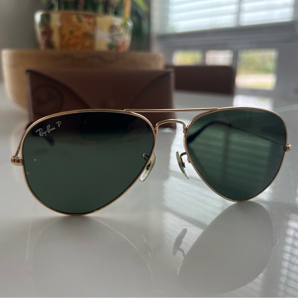 Ray-Ban aviators. Polarized.